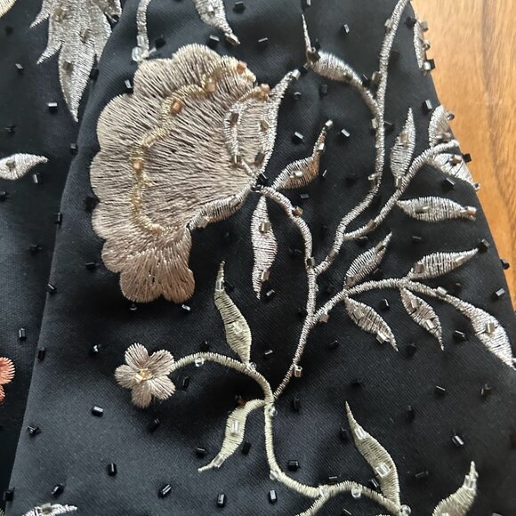 Lille Rubin jacket black with floral size 8 - Picture 8 of 10